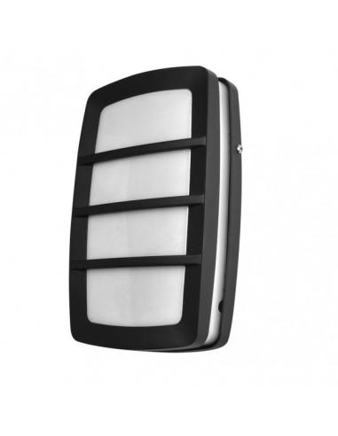 Aplique Exterior Aluminio Capella 1xe27 Negro Ip44 8,5x30x18,5 Cm