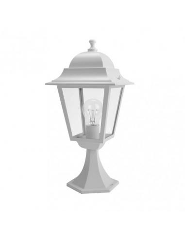 Sobremuro Exterior Aluminio Spica1xe27 Blanco Ip44 46x21,5x21,5 Cm