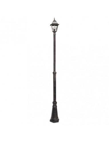 Farola Exterior Aluminio Bootes 1xe27 Marron Ip44 220x18x18 Cm