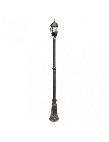 Outdoor Aluminum Street Light Caelum 1xe27 Neg/gold Ip44 228x18x18 Cm