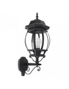 Caelum 1xe27 Black Outdoor Aluminum Wall Light Ip44 54x19x28 Cm