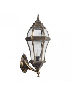 Becrux Outdoor Aluminum Wall Light 1xe27 Neg/gold Ip44 59.5x25x26 Cm