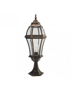 Becrux 1xe27 Exterior Wall Light Aluminum Black/gold 64.5x21x21 Cm Ip44