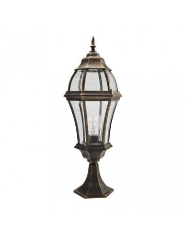 Becrux 1xe27 Exterior Wall Light Aluminum Black/gold 64.5x21x21 Cm Ip44