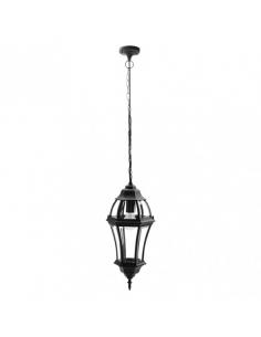 Becrux 1xe27 Black Aluminum Outdoor Pendant Ip44 Regx24x24 Cm