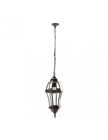 Becrux 1xe27 Outdoor Aluminum Pendant Neg/gold Regx24x24 Cm Ip44