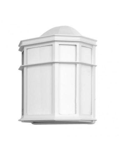 Aplique Exterior Aluminio Bellatrix 1xe27 Blanco 25x11x19,5 Cm Ip44