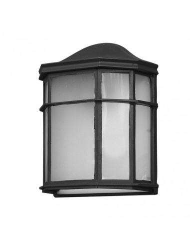 Bellatrix 1xe27 Black Aluminum Outdoor Wall Light 25x11x19.5 Cm Ip44