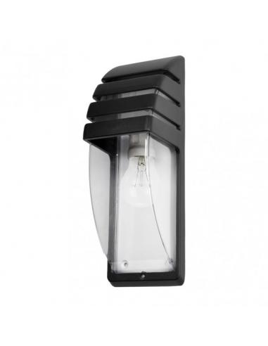 Elnath 1xe27 Black Outdoor Wall Light Ip44 35x12x12 Cm