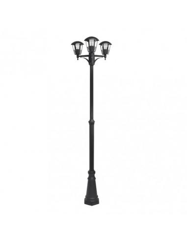 Alnilan 3xe27 Black Outdoor Aluminum Street Light Ip44 220x55x55 Cm
