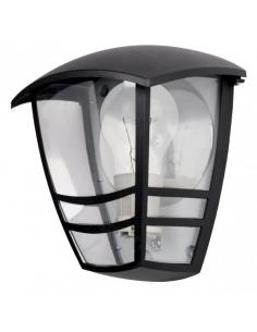 Alnilan 1xe27 black aluminum outdoor wall light ip44 20x17.5x13 cm w/reflector