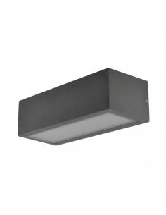 Conga Dark Gray Outdoor Wall Light 1xe27 Ip54 8x26x10.8 Cm