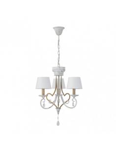 Succulent Lamp 3xe14 White/gold Regx49x49 Cm