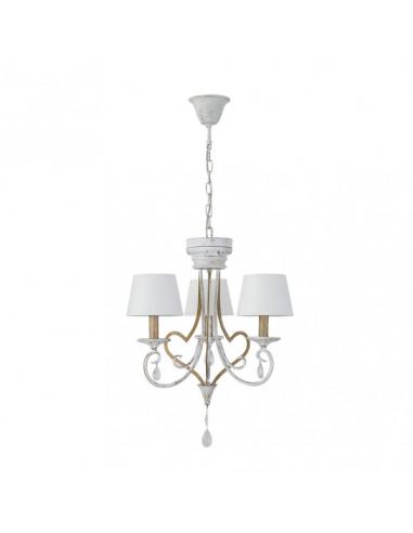 Succulent Lamp 3xe14 White/gold Regx49x49 Cm