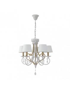 Succulent Lamp 5xe14 White/gold Regx54x54 Cm