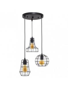 3XE27 BROWN REGX30X30 CM MARKING PENDANT