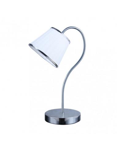 Sobremesa Lantanas 1xe27 Cromo Pantalla Blanca 40x15,5x26 Cm