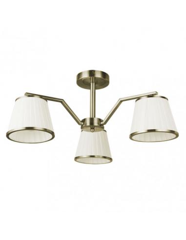 Clover Lamp 3xe14 Leather Pant.beige 24x56x56 Cm