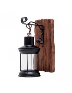 Rustico Finca 1xe27 black wall light 30x22x22 cm