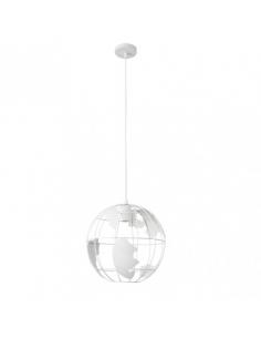 Orb Pendant 1xe27 White Regx30x30 Cm