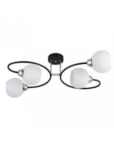 Fuji 4xe27 Black/Chrome Lamp 21x63x37 Cm