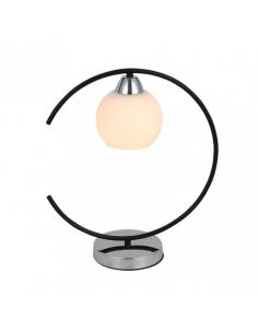 Fuji 1xe27 Black/chrome table lamp 38x35x14 cm