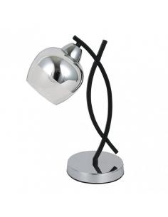 Denali 1xe27 Table Lamp Chrome/black 36x23x14 Cm