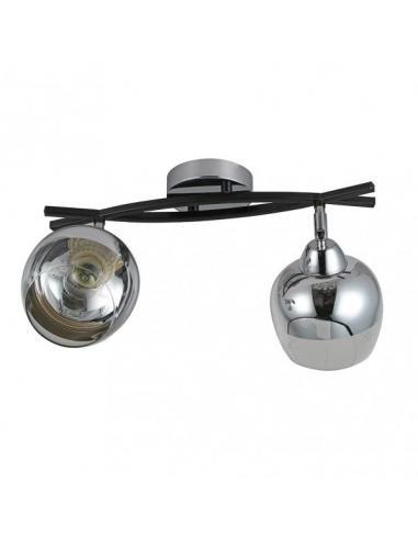 Denali 2xe27 Chrome Strip/black 24x38x14 Cm