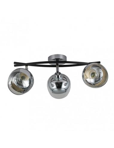 Denali 3xe27 Chrome/black strip strip 24x45x14 Cm