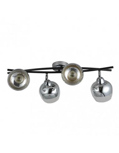 Denali 4xe27 Chrome/black strip strip 22x60x35 Cm