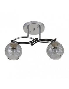 Etna 2xe14 Chrome/wenge lamp 24x33x14 cm