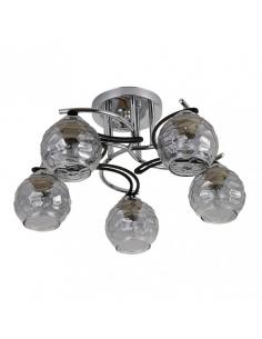 Etna 5xe14 Chrome/wenge lamp 23x46x46 cm