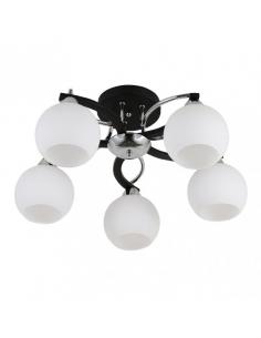 Pissis 5xe27 Chrome/black ceiling light 25x53x53 Cm