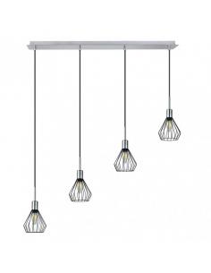 St. Petersburg Pendant 4xe14 Black/Chrome Regx83x13 Cm