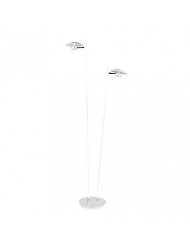 Pie Salon Ciudad Del Cabo 2l 12w 4000k Blanc/plata150x30x25 Cm 1080 Lm Dirigible Y Orientable