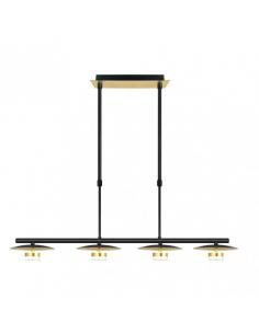 Lampara Ciudad Del Cabo 4l 24w 4000k Negro/oro Regx85x15 Cm 1920 Lm