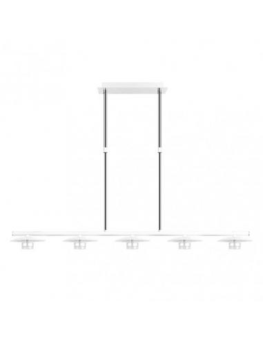 Lampara Ciudad Del Cabo 5l 30w 4000k Blanco/plata Regx104x15 Cm 2400 Lm