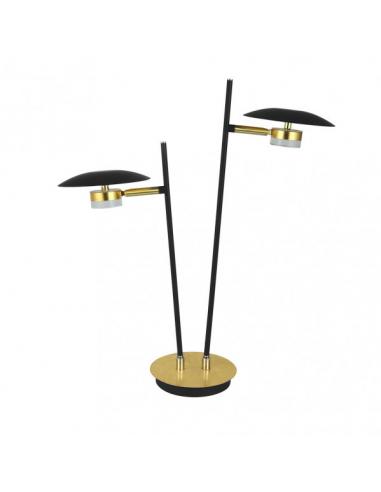 Cape Town Table Lamp 2l 12w 4000k Black/gold 52x32x15 Cm 1080 Lm Steerable And Orientable