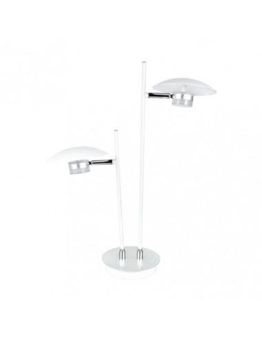 Sobremesa Ciudad Del Cabo 2l 12w 4000k Blanc/plata 52x32x15 Cm 1080 Lm Dirigible Y Orientable