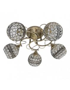 Lalibela 5xe14 Leather Lamp 22x50x50 Cm