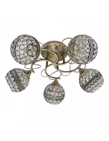 Lalibela 5xe14 Leather Lamp 22x50x50 Cm