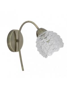 Bagan 1xe14 leather wall light 26x27x12 cm