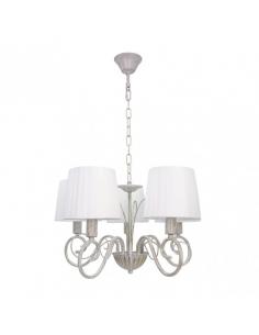 Amsterdam 5xe14 White/gold Regx45x45 Cm Lamp