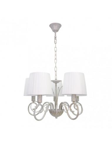 Amsterdam 5xe14 White/gold Regx45x45 Cm Lamp