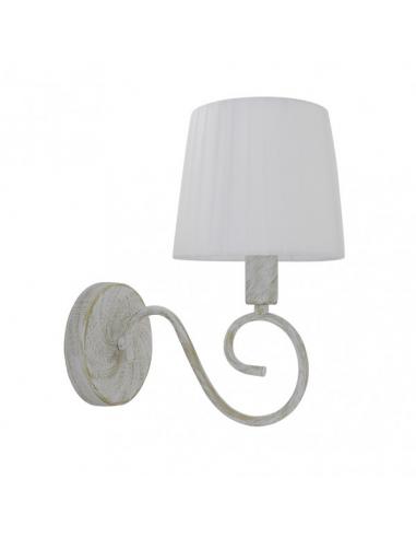Amsterdam 1xe14 White/gold Wall Light 28x15x25 Cm