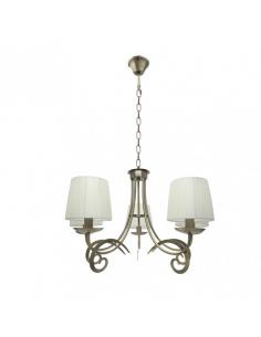 Luxor 5xe14 Leather Lamp Pant. Beige Regx61x61 Cm