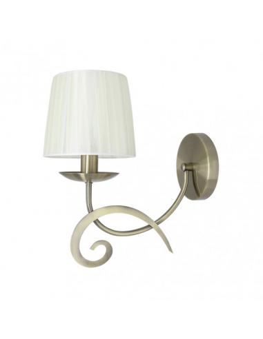 Luxor 1xe14 Leather Pant Wall Light. Beige 31x15x28 Cm