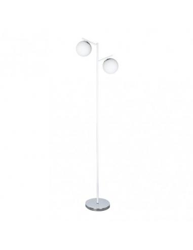 Havana Living Room Foot 2xe14 White/Chrome 160x25x40 Cm