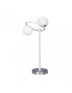 Havana Table Lamp 2xg9 White/chrome 50x21x23 Cm