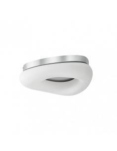 Paris Pq 25w 3000-4000-6500k White/silver ceiling light 2125 Lm 9x34x27 Cm C/remote, Memory And Intensity Regulation